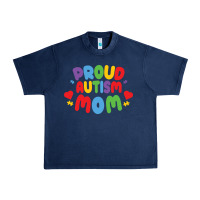 Navy LIL Autism Mom Urban Heavy Tee - CowhideDigitalArt