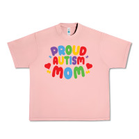 Salmon LIL Autism Mom Urban Heavy Tee - CowhideDigitalArt