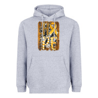 Heather Grey finding the cure starts with hope childhood cancer awareness  with bac Heavyweight Hoodie - Jasminsmagicworld