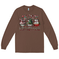 Chestnut Merry Christmas Long Sleeve Tee - CowhideDigitalArt