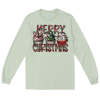 Matcha Merry Christmas Long Sleeve Tee - CowhideDigitalArt