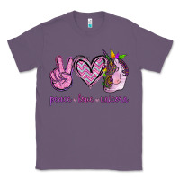 Lavender Peace Love Unicorn Classic Tee - Jasminsmagicworld