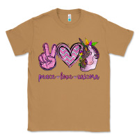 Toasted Coconut Peace Love Unicorn Classic Tee - Jasminsmagicworld