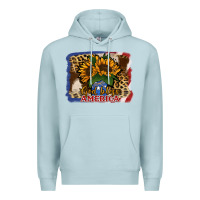 Blue Mist Patriotic Sunflower God Bless America Premium Hoodie - Jasminsmagicworld