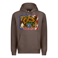 Coffee Patriotic Sunflower God Bless America Premium Hoodie - Jasminsmagicworld