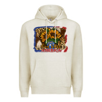 Oatmeal Heather Patriotic Sunflower God Bless America Premium Hoodie - Jasminsmagicworld