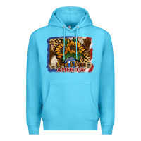 Ocean Blue Patriotic Sunflower God Bless America Premium Hoodie - Jasminsmagicworld