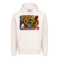 Pale Pink Patriotic Sunflower God Bless America Premium Hoodie - Jasminsmagicworld