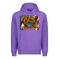 Purple Patriotic Sunflower God Bless America Premium Hoodie - Jasminsmagicworld