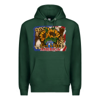 Sports Green Patriotic Sunflower God Bless America Premium Hoodie - Jasminsmagicworld