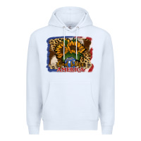 White Patriotic Sunflower God Bless America Premium Hoodie - Jasminsmagicworld