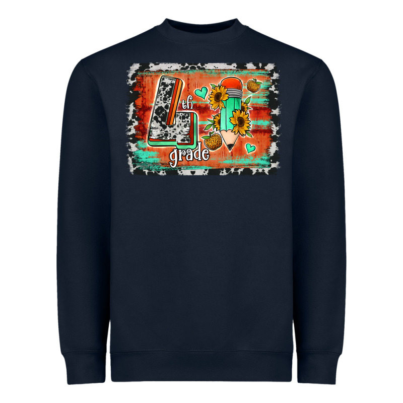 Western Back To School 4th Grade Heavyweight Sweatshirt by Jasminsmagicworld | Teevron