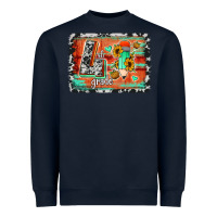 Navy western back to school 4th grade Heavyweight Sweatshirt - Jasminsmagicworld