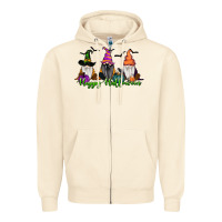 Sandshell Happy Halloween Gnome Pumpkin Zipper Hoodie - RanaPortraitStore