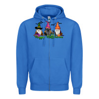True Royal Happy Halloween Gnome Pumpkin Zipper Hoodie - RanaPortraitStore