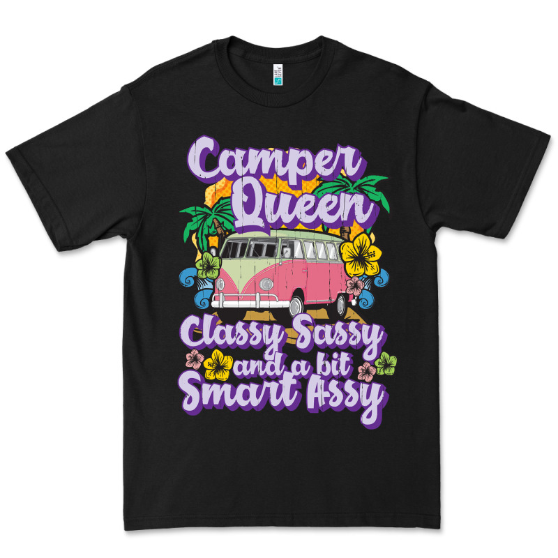 Camp Camping Camper Queen Classy Sassy And A Bit Smart Assycamper Camp Premium Tee by linhVisuals | Teevron