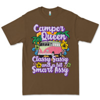 Cacao camp camping camper queen classy sassy and a bit smart assycamper camp Premium Tee - linhVisuals