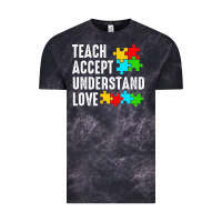 Cloud Black Teach Accept Understand Love Vintage Tee - CowhideDigitalArt