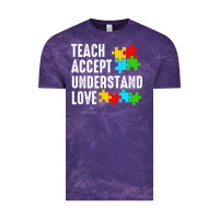 Cloud Purple Teach Accept Understand Love Vintage Tee - CowhideDigitalArt