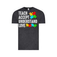 Vintage Black Teach Accept Understand Love Vintage Tee - CowhideDigitalArt