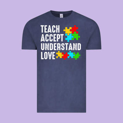 Teach Accept Understand Love Vintage Tee Designed By Cowhidedigitalart