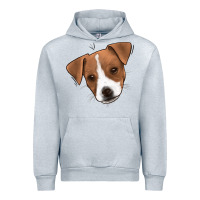 Heather Grey Jack Russel Urban Hoodie - Jasminsmagicworld