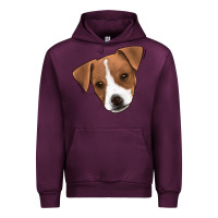 Mauve Wine Jack Russel Urban Hoodie - Jasminsmagicworld