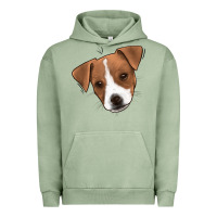 Pigment Oil Green Jack Russel Urban Hoodie - Jasminsmagicworld