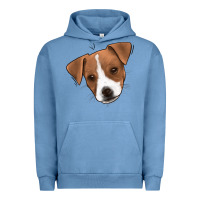 Pigment Pebble Blue Jack Russel Urban Hoodie - Jasminsmagicworld