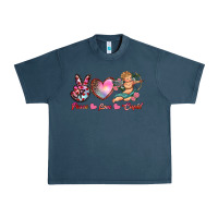 Midnight Navy peace love cupid Urban Heavy Tee - RanaPortraitStore