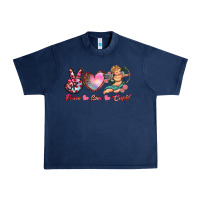 Navy peace love cupid Urban Heavy Tee - RanaPortraitStore