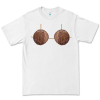 White coconut bra easy adult halloween tiki party costume t shirt Premium Tee - linhVisuals