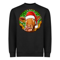 Black christmas circle earrings Heavyweight Sweatshirt - Jasminsmagicworld