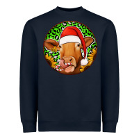 Navy christmas circle earrings Heavyweight Sweatshirt - Jasminsmagicworld