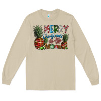 Mushroom Merry Christmas Long Sleeve Tee - CowhideDigitalArt