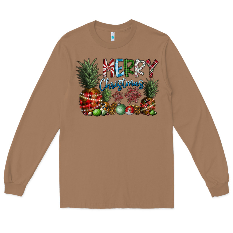 Merry Christmas Long Sleeve Tee by CowhideDigitalArt | Teevron