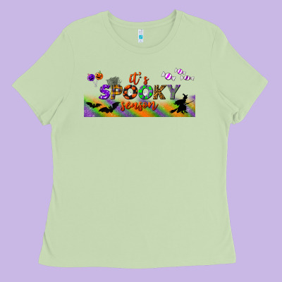 It's Spooky Season Libbey Glass Ladies Tee Designed By Bundleandbundleshop