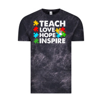Cloud Black Teach Love Hope Inspire Vintage Tee - CowhideDigitalArt