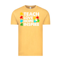 Vintage Mustard Teach Love Hope Inspire Vintage Tee - CowhideDigitalArt