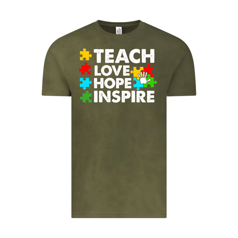 Teach Love Hope Inspire Vintage Tee by CowhideDigitalArt | Teevron