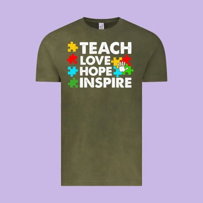 Teach Love Hope Inspire Vintage Tee Designed By Cowhidedigitalart