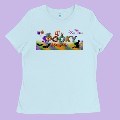 It's Spooky Season Libbey Glass Ladies Tee Designed By Bundleandbundleshop