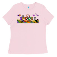 Bubblegum Pink it's spooky season libbey glass Ladies Tee - BundleAndBundleShop