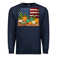 Navy fall themed american tumbler Premium Sweatshirt - Jasminsmagicworld