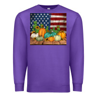 Purple fall themed american tumbler Premium Sweatshirt - Jasminsmagicworld
