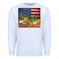 White fall themed american tumbler Premium Sweatshirt - Jasminsmagicworld