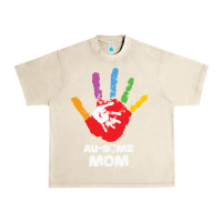 Sandshell LIL Autism Mom Urban Heavy Tee - CowhideDigitalArt
