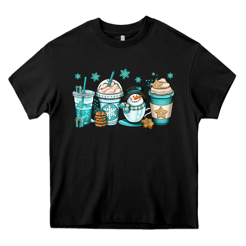 Winter Coffee Cups Heavy Core Tee by OliviaCreatesArt | Teevron