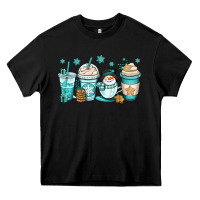 Black winter coffee cups Heavy Core Tee - OliviaCreatesArt