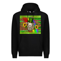 Black st patricks sheep sunflowers rainbow serape leopard glitter Premium Hoodie - Artiststas